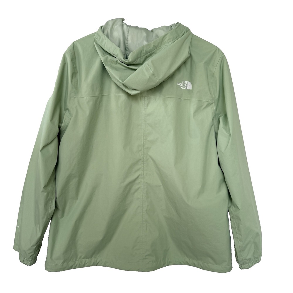 The North Face Women's Antora Jacket Size XL Green Hooded Lightweight Rain Shell - Picture 5 of 12